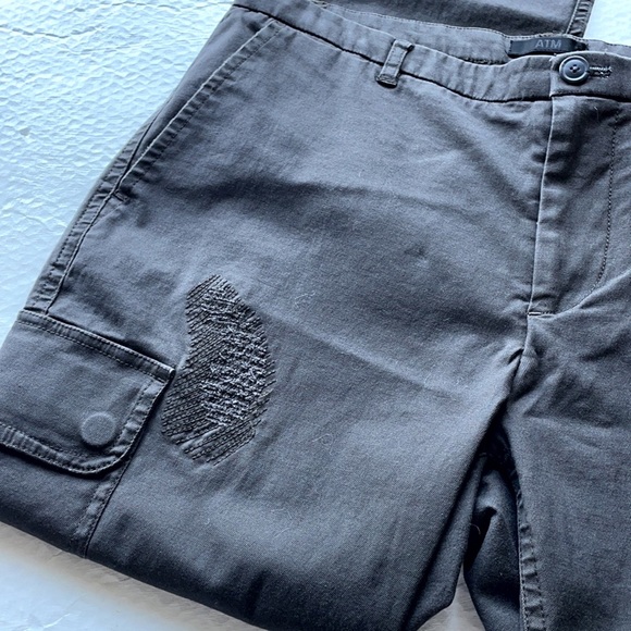 ATM Stretch Cotton Distressed Cargo Pants - Picture 6 of 16